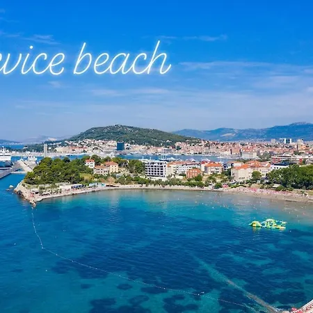 Mini Palais - Beachfront, 5 Min Center, Terrace Сплит